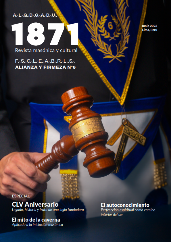 Portada de 1871 - Revista Masónica y Cultural, edición 01