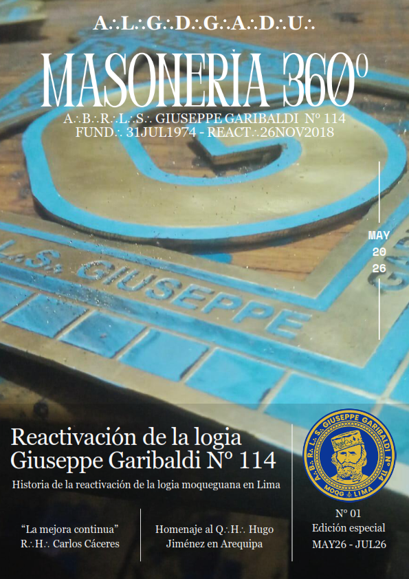 Portada de MASONERIA 360°, edición 01