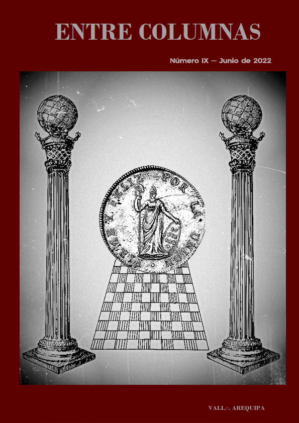 Portada de ENTRE COLUMNAS, edición IX