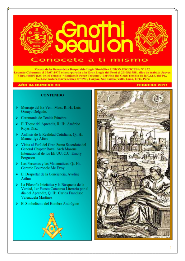 Portada de Gnothi Seauton, edición 01